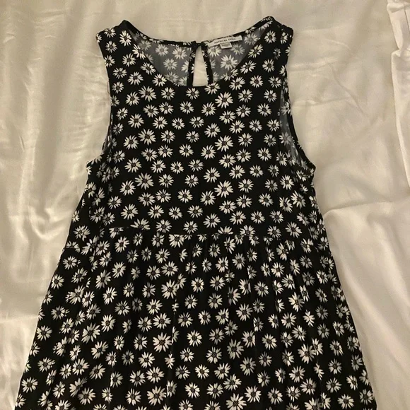 American Eagle Black Floral Dress (Size XS)